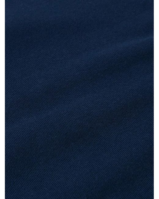 The Elder Statesman Blue Daily Crew Cotton And Cashmere-blend Jersey Sweatshirt for men