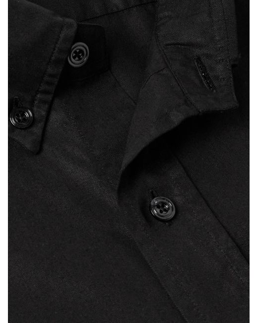 Tom Ford Black Button-down Collar Lyocell-poplin Shirt for men