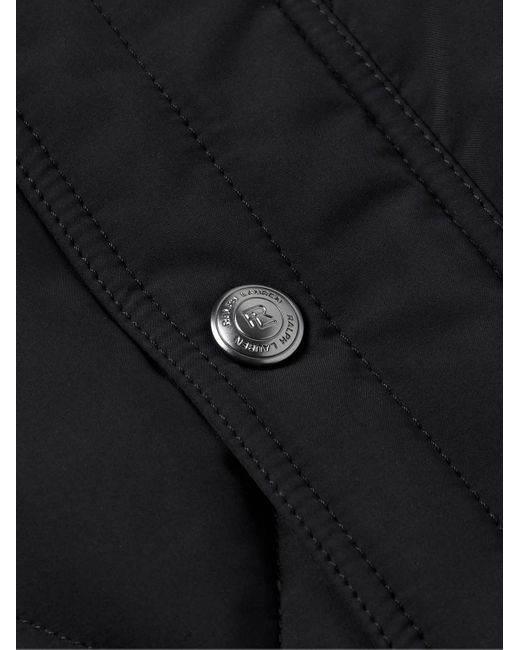 Ralph Lauren Black Carleton Slim-Fit Quilted Shell Down Gilet for men