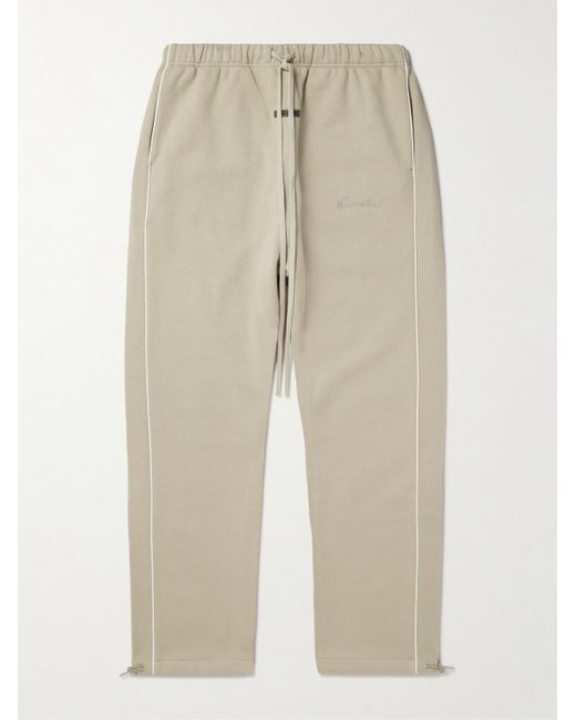 Fear Of God Schmal zulaufende Jogginghose aus Jersey aus einer Baumwollmischung mit Logoapplikation in Natural für Herren