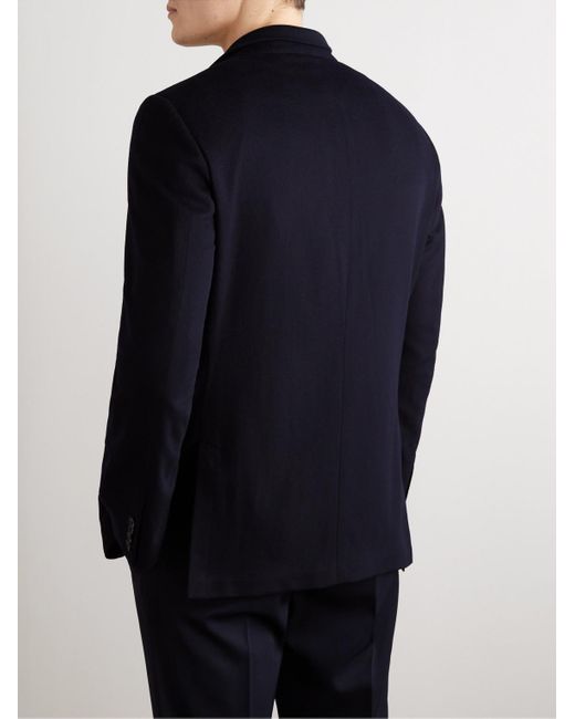 Loro Piana Blue Rivoli Storm System Cashmere-Blend Blazer for men