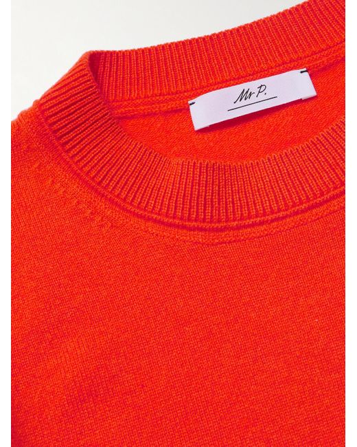 Mr P. Red Curtis Cashmere Sweater for men