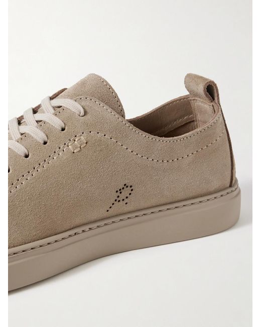 Mr P. Natural Perforated Suede Sneakers for men
