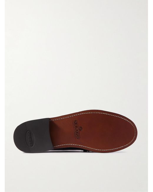 Sebago Black Classic Dan Leather Penny Loafers for men