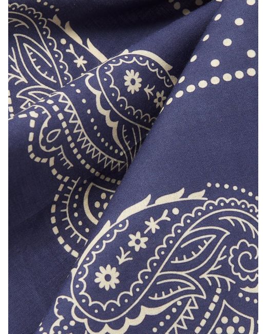 Polo Ralph Lauren Blue Printed Cotton-voile Bandana for men