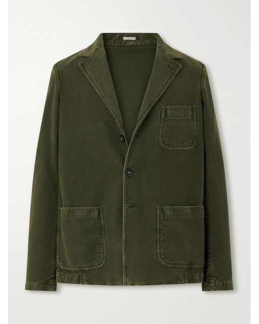 Massimo Alba Green Baglieto Cotton Blazer for men