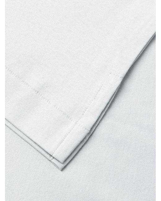 Kaptain Sunshine White Suvin Cotton-Jersey T-Shirt for men
