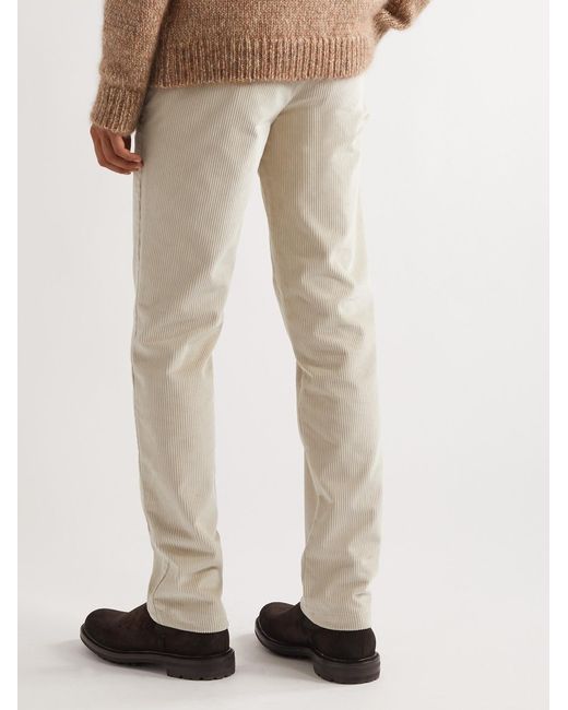 Gabriela Hearst Natural Rhys Straight-Leg Cotton-Corduroy Trousers for men