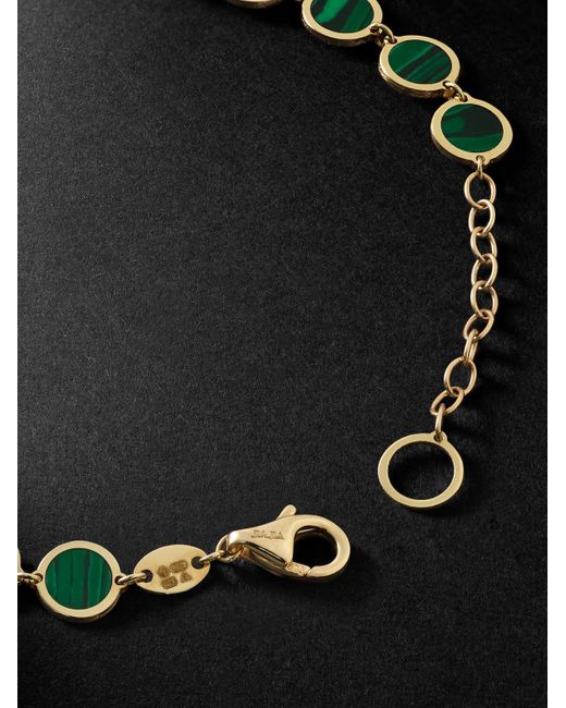JIA JIA Black 14-karat Gold And Malachite Bracelet for men