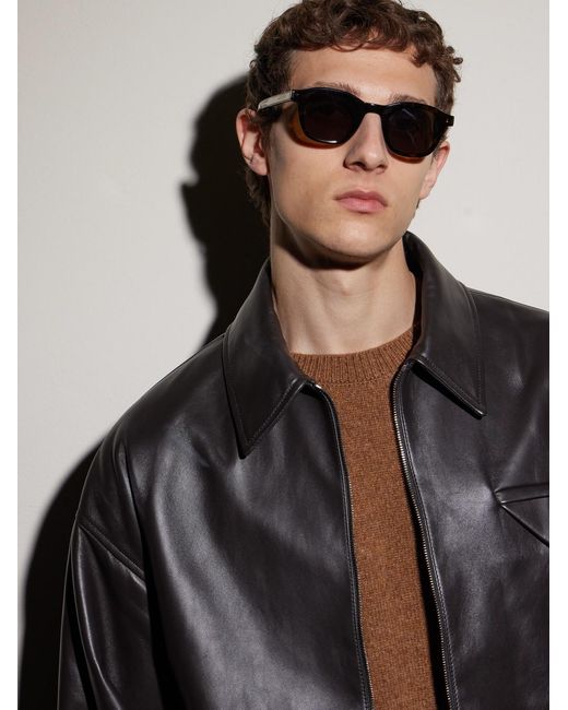 Saint Laurent Multicolor Panthos Round-Frame Acetate Sunglasses for men