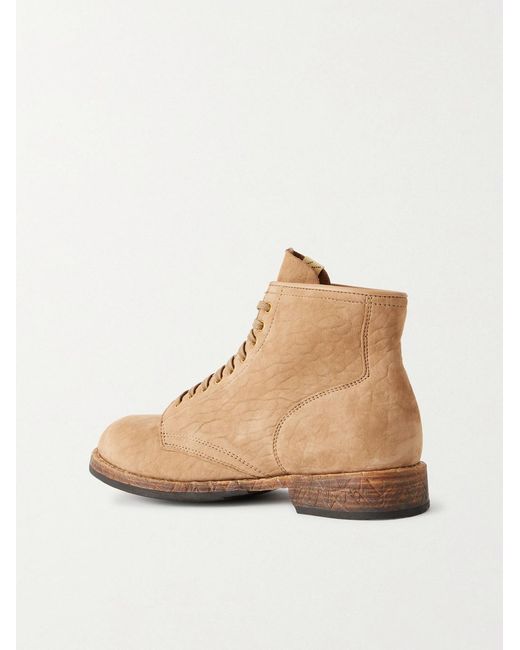 Visvim Natural Brigadier Folk Suede Lace-up Boots for men