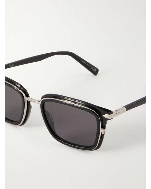 Dior Blacksuit S18u Rectangular-frame Acetate Sunglasses for men