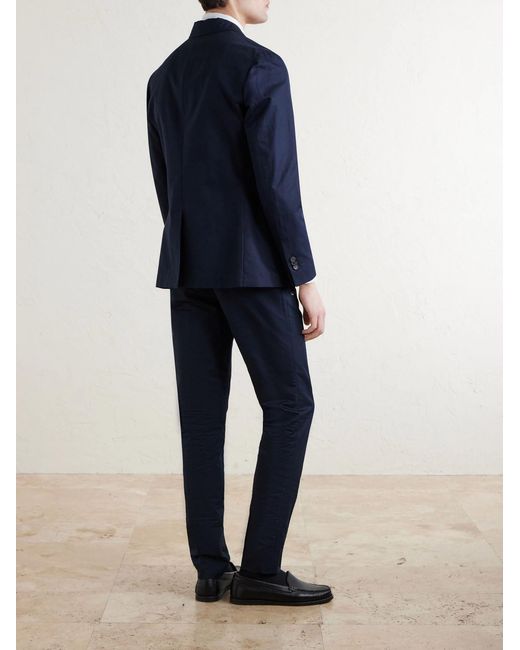 Slowear Blue Woven Suit Jacket for men