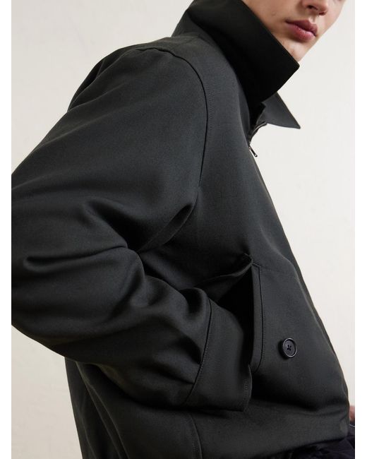 Margaret Howell Black Virgin Wool Blouson Jacket for men