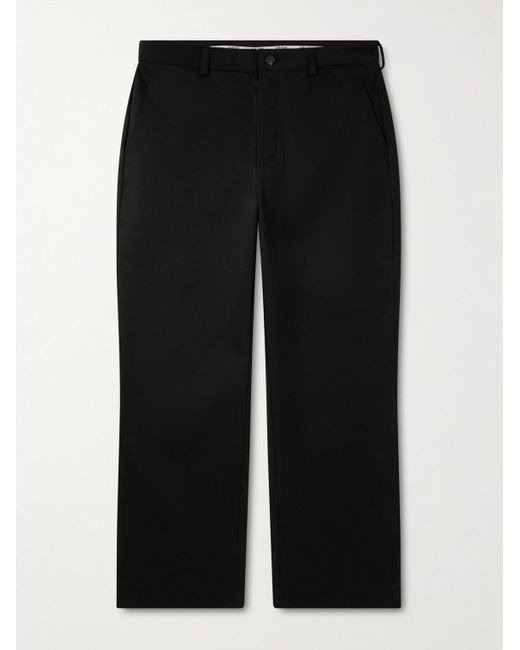 Ghiaia Black Straight-Leg Cotton Chinos for men