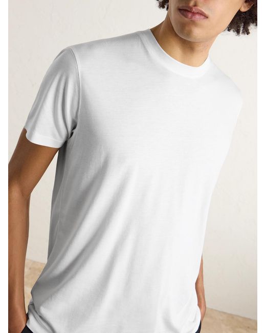 Tom Ford White Lyocell And Cotton-Blend T-Shirt for men