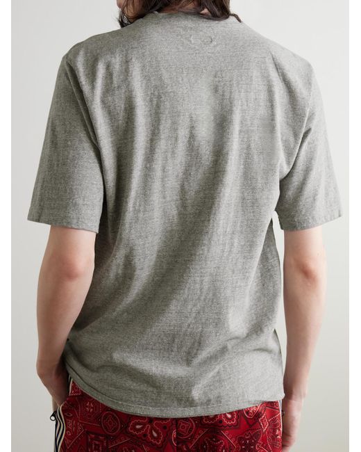 Kapital Gray Buster Peckish Bowy Printed Cotton-Jersey T-Shirt for men