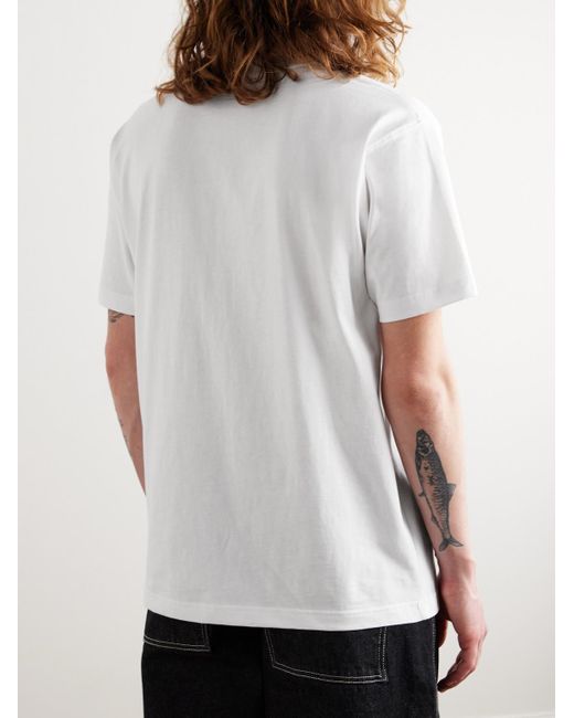 Dime White Logo-printed Cotton-jersey T-shirt for men