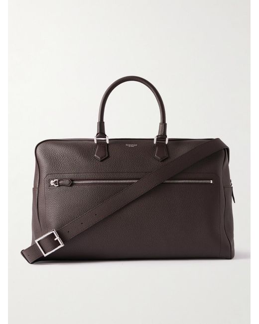 Serapian Reisetasche aus vollnarbigem Leder in Black für Herren