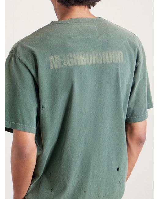 Neighborhood Green Chito Savage Cotton-jersey T-shirt for men