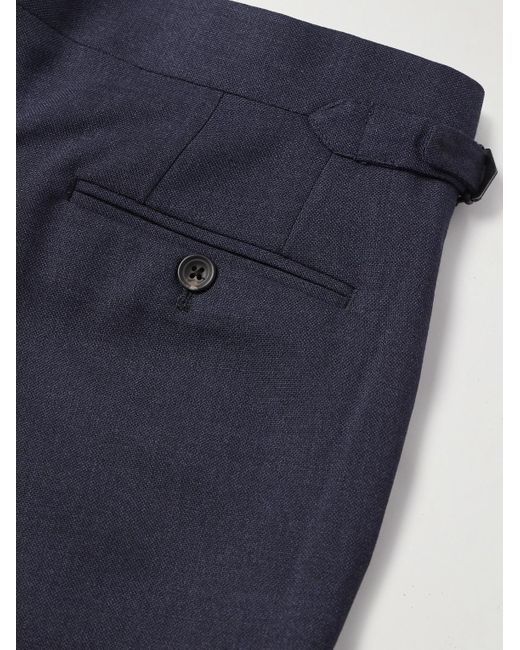 J. Mueser Blue Slim-fit Straight-leg Virgin Wool Suit Trousers for men