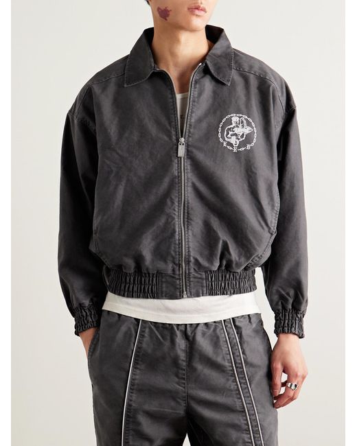 Enfants Riches Deprimes Black Enfant En Chaine Printed Cotton Track Jacket for men