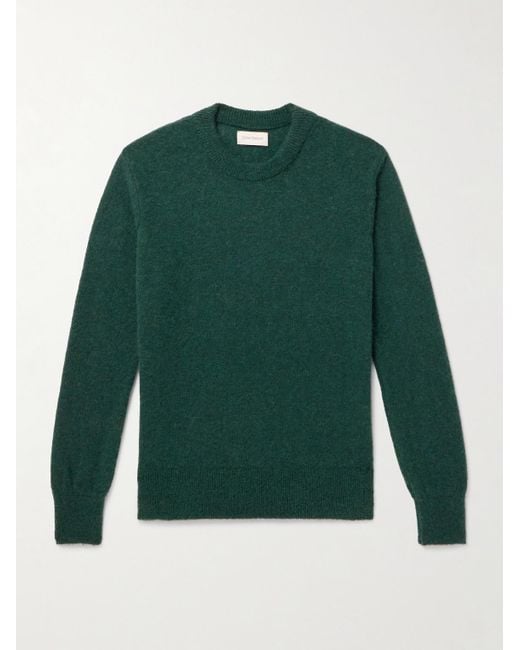 Oliver Spencer Green Blenheim Knitted Sweater for men