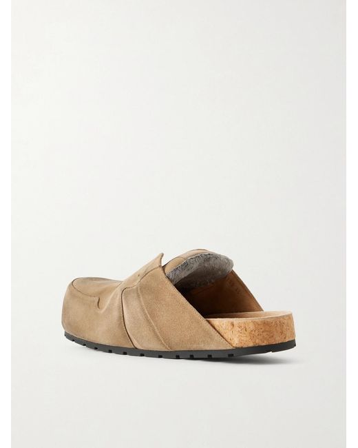 Balenciaga Natural Dumbo Suede Mules for men