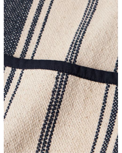 Kardo Natural Paris Striped Cotton-canvas Jacquard Jacket for men