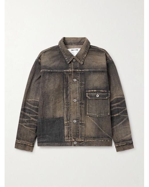 Neighborhood Gray Savage Type-1 Denim Jacket for men