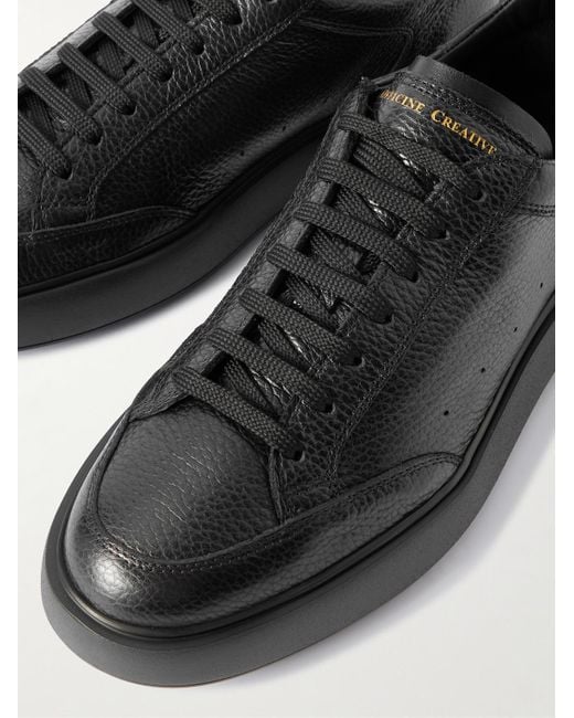 Officine Creative Sequel 001 Sneakers aus vollnarbigem Leder in Black für Herren