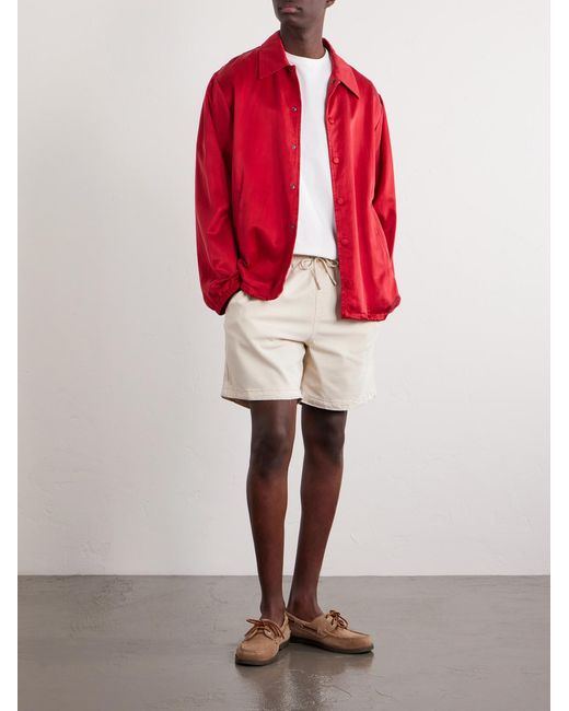 NN07 Natural Gregor Straight-Leg Tencel Lyocell And Lenzing Ecovero-Blend Twill Drawstring Shorts for men