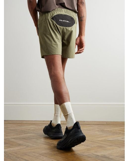 Portal Green Marka Liner 5" Mesh-trimmed Recycled-shell Running Shorts for men