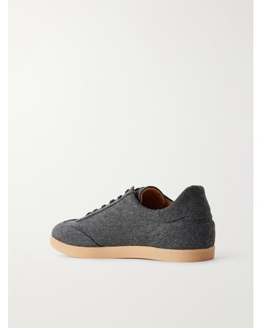 Mr P. Blue Wool Sneakers for men