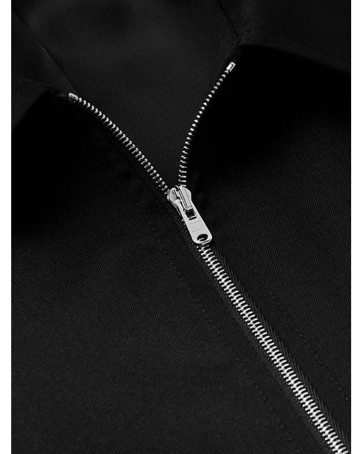 Our Legacy Black Wool-Twill Blouson Jacket for men