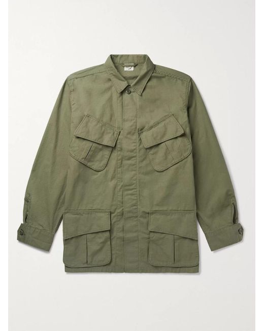 Orslow Green Cotton-ripstop Field Jacket for men