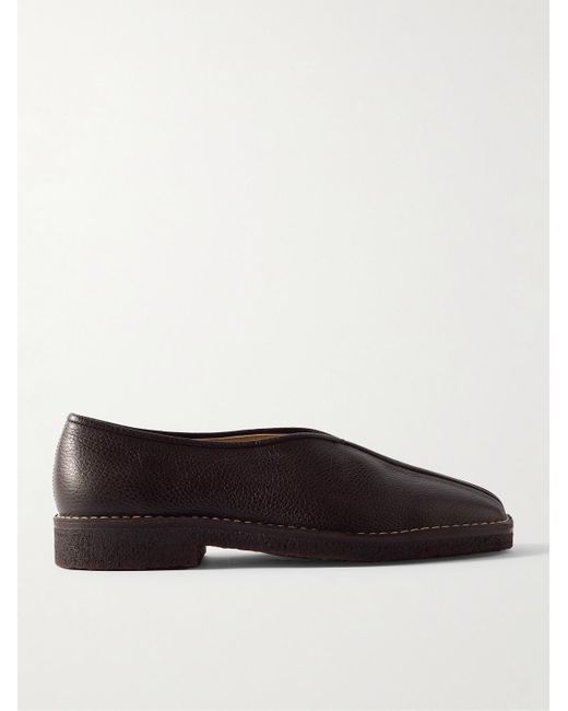 Lemaire Brown Full-grain Leather Slippers for men