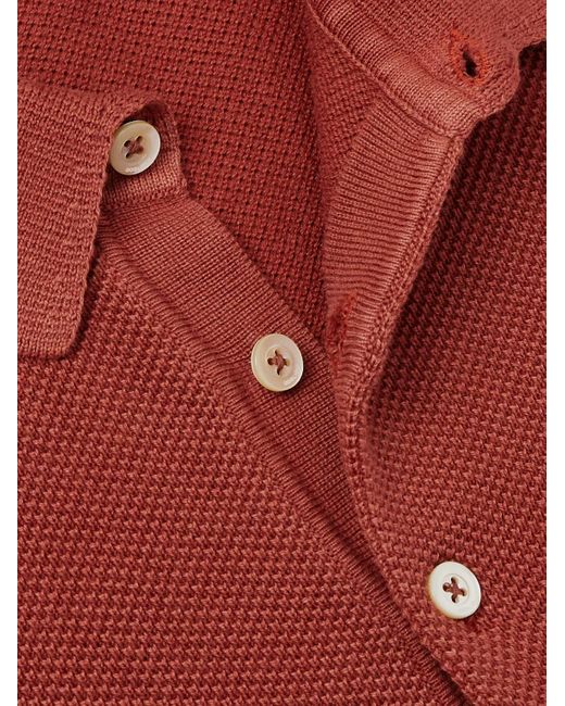 Boglioli Red Cotton-piqué Polo Shirt for men