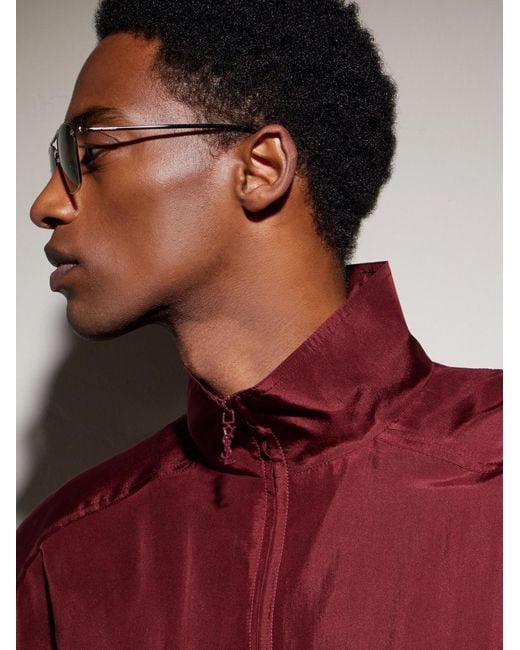 Saint Laurent Metallic Aviator-style Silver-tone Sunglasses for men