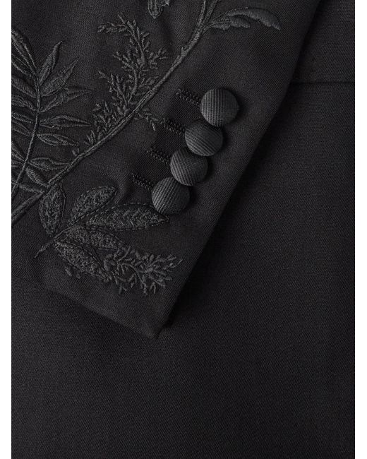 Etro Smokingjacke aus einer Woll-Mohairmischung mit Verzierungen in Black für Herren