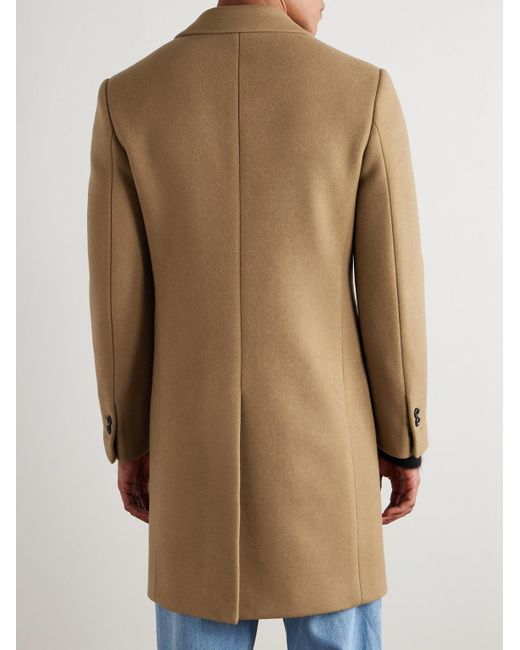 Burberry Natural Beverley Wool Coat for men