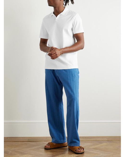 NN07 White Paul 3525 Organic Cotton Polo Shirt for men