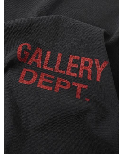 GALLERY DEPT. Black Souvenir Logo-print Cotton-jersey T-shirt for men