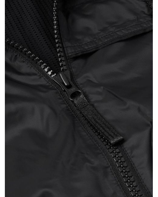 Nike Black Tech Logo-embroidered Micro-ripstop Jacket for men