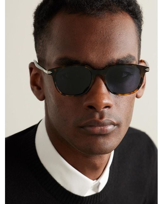 Dior Blue Diorblacksuit S12i Square-frame Tortoiseshell Acetate Sunglasses for men