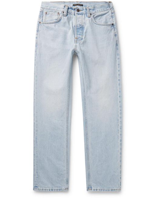 Nudie Jeans Blue Rad Rufus Straight-leg Jeans for men