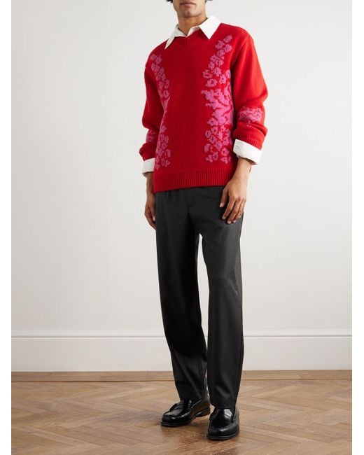 A Kind Of Guise Gray Banasa Tapered Virgin Wool Trousers for men
