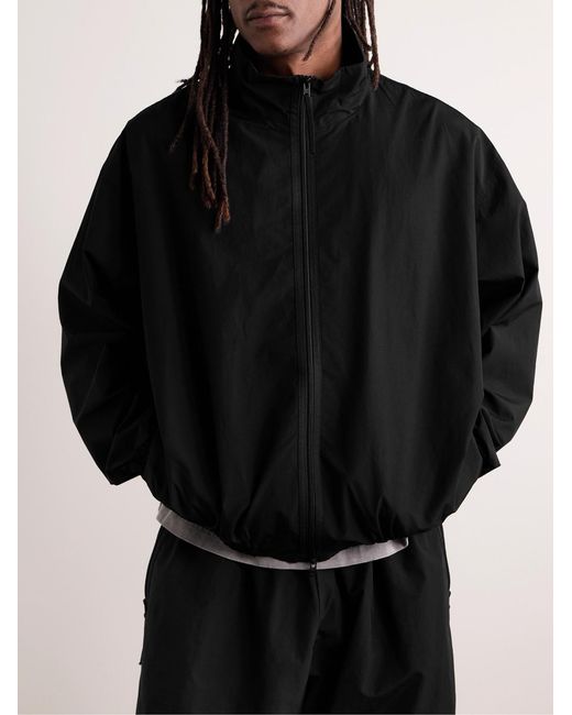 Acne Black Olandios Logo-Embroidered Cotton And Nylon-Blend Bomber Jacket for men