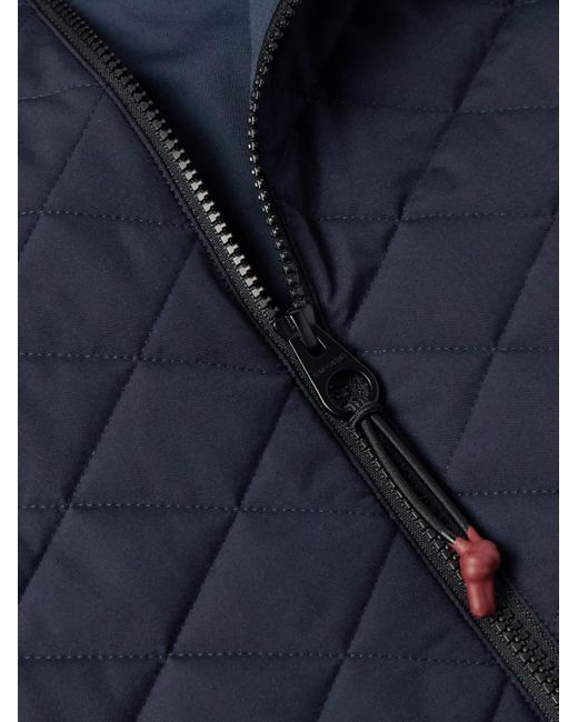 Loro Piana Blue Rocky Padded Quilted Storm System® Shell Gilet for men