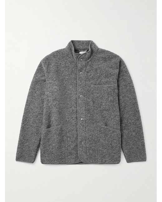 Hartford Gray Jock Wool-Blend Bouclé Bomber Jacket for men